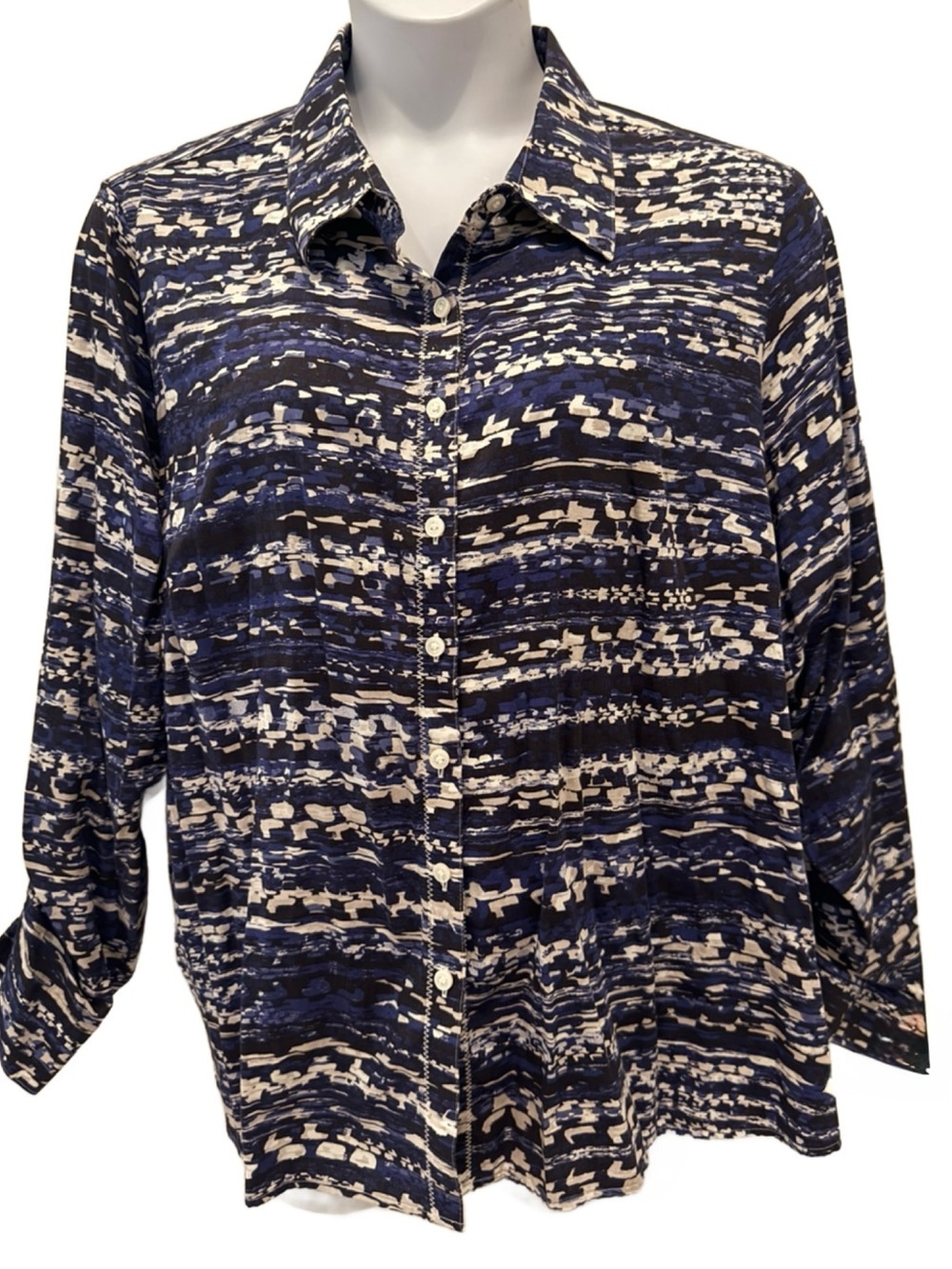 Westbound button-down blouse.plus size 3X